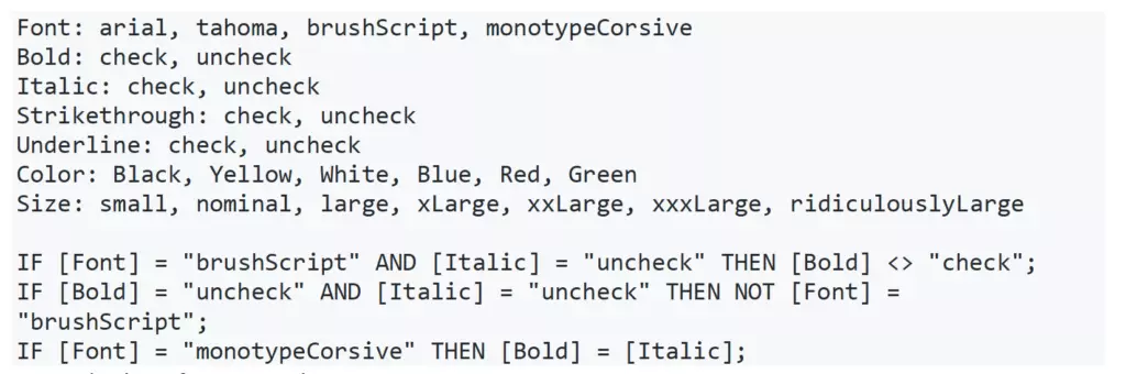 An example file for a font dialog