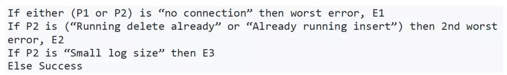 oracle example for the pict.exe tool